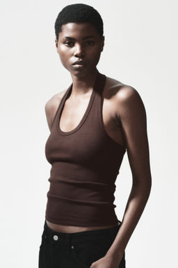 Top halter de algod?n - H&m фото 4