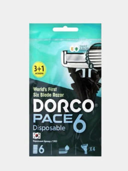 DORCO Станок для бритья одноразовый Dorco Pace 6.4 шт