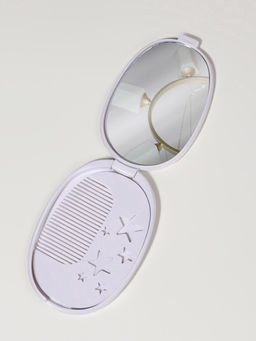 Зеркало складное «Клубника», с расчёской, 6.5×9.5 см