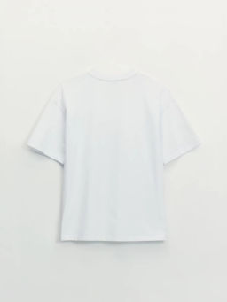 Базовая футболка оверсайз из хлопка / Zarina  фото 8