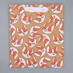 Пакет крафтовый вертикальный Пёсик, ML 23 27 11.5 см - Дарите счастье фото 5