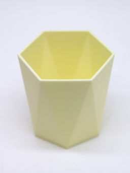 Стакан для зубных принадлежностей / канцелярских принадлежностей Triangle, yellow