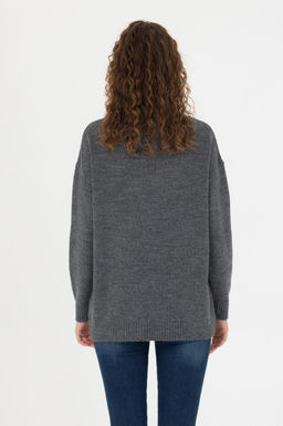 Kad_n Gri Melanj Bal_k__ Yaka Kazak - U.s. polo assn фото 5