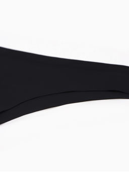 Наб бесшов трусов (3шт) жен бикини MINAKU 90%нейл/10%спанд/ласт-ца100%хл бел/беж/черн р.S