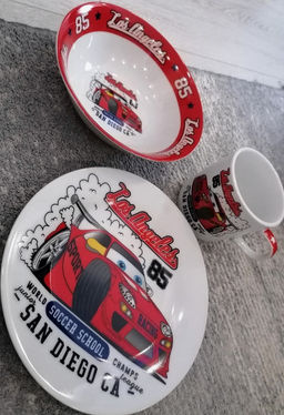 Набор детский 3пр Болид (тарелка 17,5см, салатник 15см, кружка 230мл) под/уп C623# (350703) /DANIKS/  фото 4