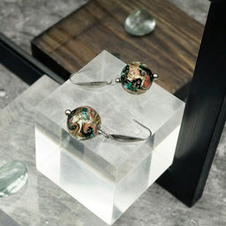 Серьги из муранского стекла