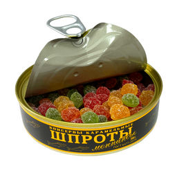 Карамель леденцовая МОНПАНСЬЕ ШПРОТЫ монпансье (карамель леденцовая) вес нетто 100г (срок годности 12 мес) - Extrago фото 3