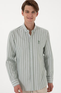 Erkek Haki Uzun Kollu G_mlek Sepette S_rpriz _ndirim - U.s. polo assn фото 3