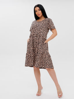 837 ПЛАТЬЕ (Леопард) - А-дина фото 3