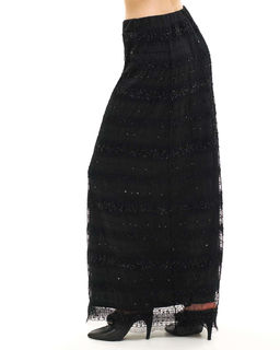 юбка макси из сетки с вышивкой и люрексом - Sahar art lab фото 10