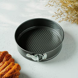 Форма для выпечки Доляна «Элин. Круг», d=22 см, разъёмная, антипригарное покрытие, чёрная