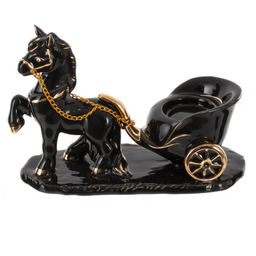 Фигурка декоративная "Лошадка" с подсвечником, D свечи 3,5 см, L16,5 W7 H12 см