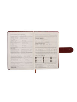 Ежедневник недатированный А5, 112 листов, в линейку, с ручкой, подарочная коробка, коричневый - Simaland фото 11