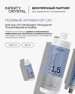 Гелевый активатор 1,5% Infinity Crystal, 60 мл - Concept фото 2