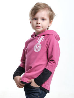 Толстовка с капюшоном UD 0337 слива - Mini maxi фото 10