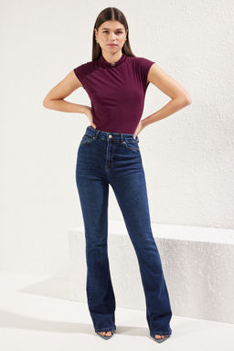 TRENDYOLMILLA Murdum Aksesuar Detayl? Fitted/Vucuda Oturan Esnek Orme Body TWOSS25BD00000 фото 8