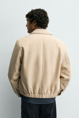 FAUX SUEDE QUILTED JACKET