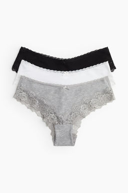 Pack de 3 bragas Hipster con encaje - H&m фото 6