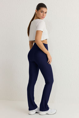 TRENDYOLMILLA Siyah Tam Boy Straight Cut Orme Spor Tayt THMSS25TY00009  фото 7