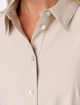 VILATTE / Платье-рубашка из плотного лиоцелла фото 11