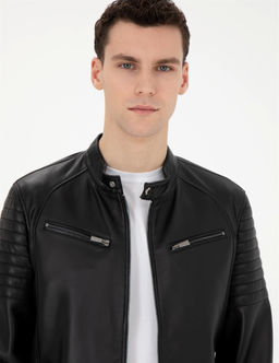 Siyah Deri Ceket - Pierre cardin фото 2