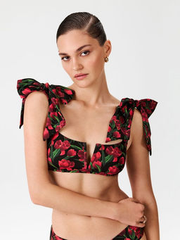 Infinity / Бюстгальтер купальный жен.Bralette Lefty красный принт - Infinity Lingerie фото 3