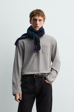 CAMISETA MANGA LARGA BOLSILLO AARON LEVINE X ZARA / Gris vigor? фото 2