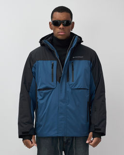 Горнолыжная куртка мужская зимняя синего цвета 7616S - Mtforce фото 3