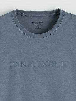 Bisiklet Yaka Bask?l? Erkek Ti??rt