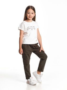 Комплект для девочки с брюками UD 7169/7170 касар/хаки