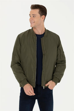 Мужское пальто цвета хаки Неожиданная скидка в корзине