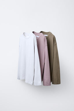 3-PACK OF PLAIN T-SHIRTS
