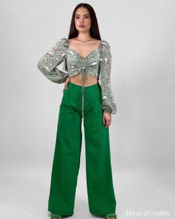 Топ Адэла (фисташковый) - Nadi bordo фото 2