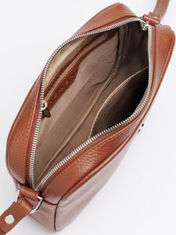 Женская кожаная сумка Richet 3117LN 662 Рыжий