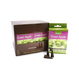 Благовония конусы Sarathi Cones Green apple зеленое яблоко уп-12шт