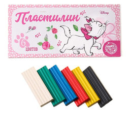 Пластилин 6 цветов 90 г Мари, Коты-аристократы