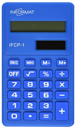 Калькулятор INFORMAT IFCP-1 8 разр. карманный синий