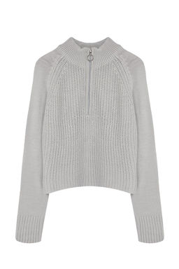 K?rm?z? Crop Fermuarl? Dik Yaka Basic Triko Kazak TWOAW22KZ1632 - Trendyolmilla фото 22