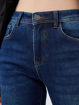 Утепленные женские джинсы зауженного кроя на флисе - Mossmore фото 4