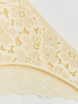 ?i?ekli Dantelli Bikini K?lot