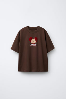 CAPYBARA CAPYFUN  T-SHIRT WITH FLOCKING