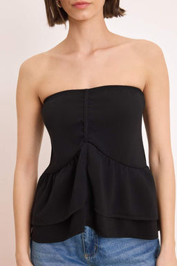 Siyah Buzgu Detayl? Kat Kat Dokuma Bluz TWOSS26BZ00327 - Trendyolmilla фото 3