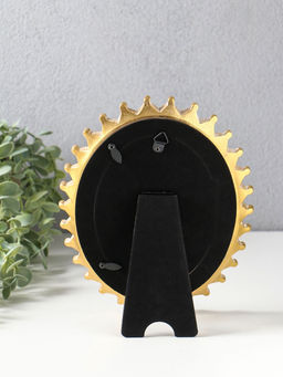 Фоторамка полистоун 10х15 см "Пики" белая с золотом 17х2,3х21,9 см