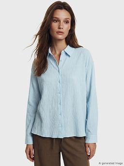 Dokulu Pul Detayl? Kad?n G?mlek Tunik