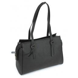 Сумка женская натуральная кожа OPI-99037, 1отд, черный 265195