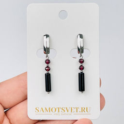 Серьги из Граната и Агата