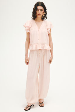 Blusa con inserciones de encaje - H&m фото 9