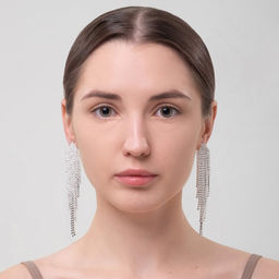 Серьги висячие со стразами Водопад пятиугольник, цвет белый в серебре, 9,7см - Queen fair фото 3