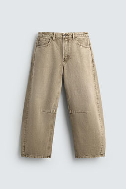 WASHED BARREL FIT TROUSERS - Zara фото 7