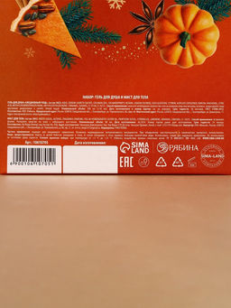 Подарочный набор новогодний Тёплые объятия: гель для душа 300 мл и мист для тела 88 мл, URAL LAB